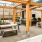 Outdoor Community Space with tables and a grill
